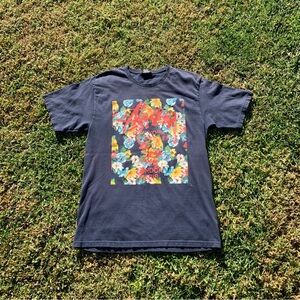 Stussy Floral World Tour NY LA Tokyo London Paris Graphic T Shirt Adult M